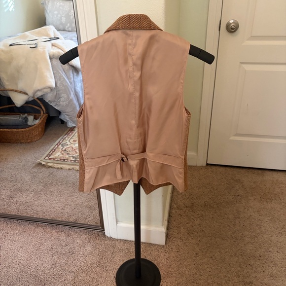 Ralph Lauren Black Label Brown & Cream Herringbone Vest-Ralph Lauren Sport - Picture 2 of 5
